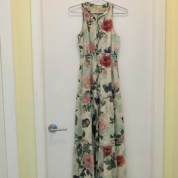 MAEVE sleeveless maxi floral dress XS/S 2 - Picture 4 of 5